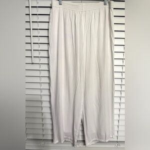 #6)  Crazy Cat wide leg and line pants with elastic waist size L